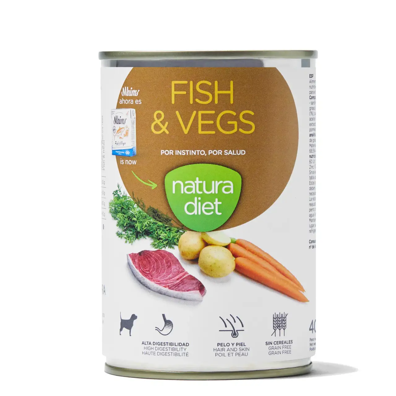 Natura Diet Adult Hund Fisk Vådfoder 400 g - naturligt og smagfuldt